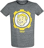Fallout 76 - Vault Boy Männer T-Shirt grau meliert M