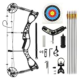 Komplett-Set 🌟 Drake Pathfinder Complete - Compoundbogen | Rechtshand inkl. Bogen, Carbonpfeilen, Zielscheibenauflage, Release, Dämpfer, Sehnenw