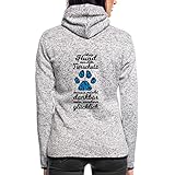 Spreadshirt Hundebesitzer Mein Hund Aus Dem Tierschutz Spruch Frauen Kapuzen-Fleecejacke, XL, Hellg