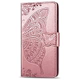 Snow Color iPhone 6S / iPhone 6 Hülle, Premium Leder Tasche Flip Wallet Case [Standfunktion] [Kartenfächern] PU-Leder Schutzhülle Brieftasche Handyhülle für Apple iPhone 6S / 6 - COSD010002 Rosa G