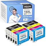 myCartridge SUPRINT 10 Druckerpatronen Kompatibel für Epson 16 16xl für Epson Workforce WF-2750 WF-2760 WF-2660 WF-2650 WF-2630 WF-2540 WF-2530 WF-2010 WF-2510 WF-2520