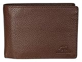 Brown Bear, Geldbörse Herren Leder Braun Espresso mit RFID-Schutz, Echtleder Männer-Geldbeutel im Querformat, Business Portemonnaie mit 11 Karten-Fächer, Portmonee 13 x 9.5 cm groß