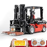 LOSGO Technik Gabelstapler Modell, 1719 Teile mit Motor und Fernbedienung Technik Custom Bauspiel Gabelstapler Bauset Kompatibel mit Großen Mark