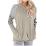 Bluse Langarm Damen Pullover braun Damen Vokuhila Bluse Zweiteiler, top Rock Turtleneck Pullover Damen Tops lang Frauen Damen Bluse Kurzarm grünerteufel ausgefallene Oberteile D