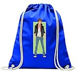 Turnbeutel 'MANN- JEANS- PUNK- ROCKER- JACKE- HAAR- GESICHT- T SHIRT- LEBENSSTIL- MODELL- MODE- MÄNNLICH- JUNG- KLEIDUNG- FRISUR' mit Kordel - 100% Baumwolle- Gymbag- Rucksack- Sportb
