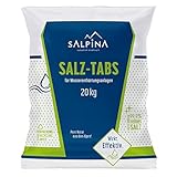 SALPINA Salztabletten 20kg Sack für Wasserenthärtungsanlagen, Entkalkung & Elektrolyse | hochreines Regeneriersalz (99,9% NaCl) mit bester Löslichkeit für sauberes & weiches W