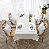 Platzsets (4er Set Platzset), Abwischbar 45x30cm rutschfest Platzdeckchen,Sternzeichen Skorpion, menschliches Skelet,Premium Hitzebeständig und Abgrifffeste Tischmatte Abwaschbar für Küche Sp