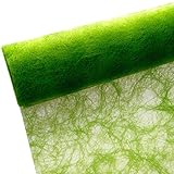 25 m x 30 cm Sizoflor® Vlies Original Tischband Tischläufer grün apfelgrün für Hochzeit, W