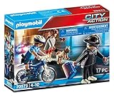 PLAYMOBIL City Action 70573 Polizei-Fahrrad: Verfolgung des Taschendiebs, Für Kinder von 4 - 10 J