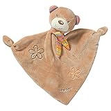 Fehn 160307 Schmusetuch Teddy – Schnuffeltuch mit Teddy-Köpfchen zum Greifen, Fühlen, Knuddeln und Liebhaben für Babys und Kleinkinder ab 0+ M
