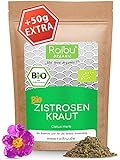 Raibu® Zistrosenkraut Bio 250g + 50g extra - Zistrose für Zistrosentee in Bio Qualität - Vorratspackung an Cistrose - Zitrosenk