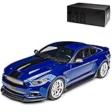 GT Spirit Ford Shelby Mustang GT350 Widebody Coupe Blau mit Streifen in Schwarz Modell ab 2015 Nr 238 1/18 Modell Auto mit individiuellem Wunschk