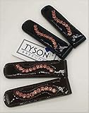 Tysons Breeches Stiefel Clips 1 Paar = 2 St. Lack Schwart Braun Rosegold Roségold Glitzer für Reiterstiefel Reitstiefel Chaps Stiefelclips Deko Clips (Lack Schwarz Rosegold)