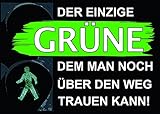 Aufkleber/Sticker - Der einzige Grüne dem Man noch über den Weg trauen kann (Sticker-Set 10 Stück), Die Grünen, Baerbock, Habeck