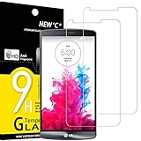 NEW'C 2 Stück, Schutzfolie Panzerglas für LG G3, Frei von Kratzern, 9H Härte, HD Displayschutzfolie, 0.33mm Ultra-klar, Ultrabeständig