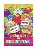 Depesche 0011673-015 - Glückwunsch-Karte zum Geburtstag (neutral), ausgefallene Geburtstagskarte mit Musik, Spruch und beweglichen Elementen, inkl. Umschlag, 14,8 x 21