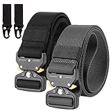 Chalier Herren Grau + Schwarz Gürtel, 125