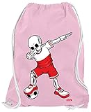 HARIZ Turnbeutel Fussball Dab Skelett Polen Trikot Mannschaft Plus Geschenkkarten Rosa One S