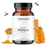 NEU! Propolis mit Vitamin C Kapseln - hochdosiert aus natürlichem Propolis Extrakt - 100% vegetarisch, gluten- & lactosefrei - das Schutzharz der Bienen - Made in Germany | 120 Kap