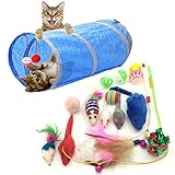 PietyPet Katzenspielzeug, Katze Toys Variety Pack, Spielzeug für Katzen Kitty 15 Stück