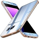 ivoler Clear Silikon Hülle für Samsung Galaxy S7 Edge, Dünne Weiche Transparent Stoßfest Bumper Schutzhülle Flexible TPU Durchsichtige Handyhülle Kratzfest Case C