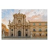 500 Teile Impossible Puzzle Die Kathedrale Von Syrakus Im Hauptplatz Der Stadt Duomo Ortigia Sizilien Puzzlespaß Spaß Bilderrätsel Für Entspannung Intellektuelles Ganze F