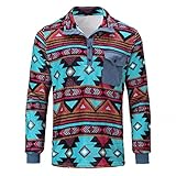 Herren M Pullover Fleece Winter Knöpfen Stehkragen Knopf Neck Langarm Sweatshirt Sweatshirt Basic Sweat Kuschlige Sweater Dicker Warm Bequem Langer Ärmel Sportsweatshirt Wollpullover S-L XL XXL