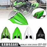 NINJA 650 Z650 17 18 19 20 21 Zubehör Heckklappenverkleidung Verkleidung ABS Kunststoff Grün Schwarz Weiß für Kawasaki NINJA650 Z 650 2017 2018 2019 2020 2021 (Schwarz)