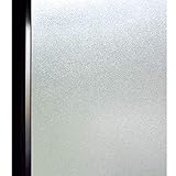 DUOFIRE Privatsphäre Fensterfolie Dekorfolie Sichtschutzfolie Ohne Kleber Selbstklebend Glas Fenster Aufkleber Anti-UV Folie (44.5cm X 200cm, DS001)