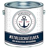 Metallschutzlack GLÄNZEND Signalweiß RAL 9003 Weiß Metallschutzfarbe Metalllack Metallfarbe // Hamburger Lack-Profi (1 L)