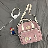 Gymy Rucksäcke, Handtaschen für Frauen, Schultaschen für Frauen, Rucksäcke (Farbe: Rosa, Größe: nur Rucksack)