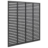 vidaXL Lamellenzaun ohne Pfosten Gartenzaun Sichtschutzzaun Windschutzzaun Sichtschutz Windschutz Terrasse Garten WPC 170x170cm G