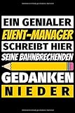 Notizbuch liniert: Event-Manager Geschenke B