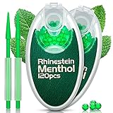 Rhinestein Menthol Kugeln 240er Aroma Kapseln mit Filterstab Aromatische Perlen Kugel Kapsel Flavor Ball mit DIY Zigarette Klickfilter (Menthol, 240)…