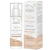 Laboratoire de Biarritz Alga Maris Bio Getönte Sonnencreme elfenbein LSF50 fürs Gesicht 1er Pack (1 x 50 ml)