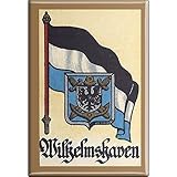 Kühlschrankmagnet - Wappen Wilhelmshaven - Gr. ca. 8 x 5,5 cm - 37552 - Magnet Küchenmag