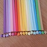 WSS Shoes Origami 90PCS 1 Beutel Craft Origami Lucky Star Papier Stripes Origami Papier Befüllungs Papier-Ausgangshochzeitsdekoration-90pcs Handgemachtes Papier (Color : 80pcs)