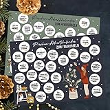 Papierdrachen Rubbelkalender - Aufgaben Pärchen - Set 1