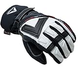 ATTONO Skihandschuhe V01 Ski Snowboard 3 in1 Leder Handschuhe mit Innenhandschuh (XL)