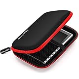 deleyCON Navi Tasche Navi Case Tasche für Navigationsgeräte - 4,3 Zoll & 5 Zoll (14,6x9,3x3,4cm) - Robust Stoßsicher 2 Innenfächer - R