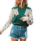 ZYYM Damen Pullover Lässiges Pulli Sweater Lange Ärmel Strickpullover Rundhals Langarm Jumper Tops Damen Winter Elegant Grobstrickpullover Langarm Lose Pulli Oberteile Mode Pullover Strickp