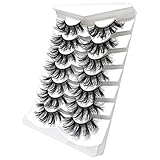 Falsche Wimpern Natürlich 7 Paar 3D Flauschiges Volumen Dramatische Weiches Wispy Künstliche Wimpern Pack Make-up Fake L