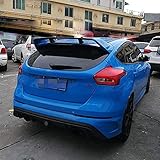 ABS Heckspoilerlippe für Ford Focus Spoiler 2012-2017, Dachspoiler Trunk Heck Spoiler Wing Kofferraumdeckel Spoilerflügel, Autozubehör Autospoiler Schwanz Dek