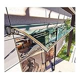 YJFENG 1/1,2 M Getönte Türüberdachung, Vordertür Fenster Regen Markise Shelter, Überdachungen Für Haus, Terrasse, Garten, Garagen (Color : Blue, Size : 120x100cm)