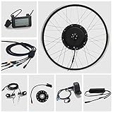 TZIPower Umbausatz E Bike 28' Zoll Front Vorderrad 36V - 48V in einem 350-1000 Watt einstellbar, E-Bike Kit Pedelec Elektrofahrrad 350W 500W 750W 1000W