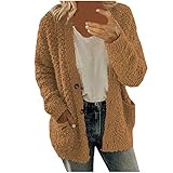 Fannyfuny Teddy Jacke Damen Lang, Kunstlederjacke Damen Große Größen Lose Langarm Outwear Tasche Reißverschluss Winterjacke Mode Kurz Coat Teddy Fleecejacke mit Kapuze Warme Flauschjack