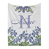 Personalisierte Überwurfdecke mit Namen, Motiv: Morning Glory Babydecke für Jungen oder Mädchen, Geschenk für Babypartys, 76,2 x 101,6
