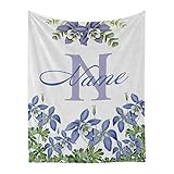 Personalisierte Überwurfdecke mit Namen, Motiv: Morning Glory Babydecke für Jungen oder Mädchen, Geschenk für Babypartys, 76,2 x 101,6