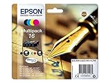 Epson original - Epson Workforce WF-2660 DWF (16 / C13T16264012) - Tintenpatrone Multipack (schwarz, Cyan, Magenta, gelb)