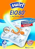4 Pakete Swirl Staubsaugerbeutel EIO80 / EIO 80 MicroPor Plus AirSpace für EIO , Alaska, H